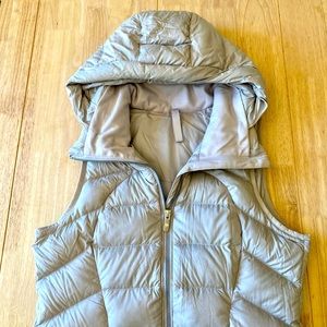 lululemon Pack It Down Vest, silver/chrome, Size 6